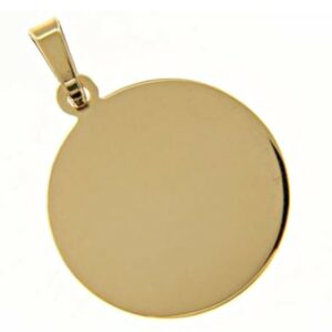 Round medal in yellow gold weight 4 g