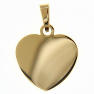 Heart medal in yellow gold weight 2.85 g