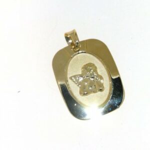 Yellow gold angel weight 1.20 g.