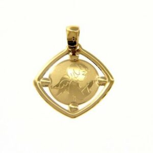 Yellow gold angel weight 1.20 g.