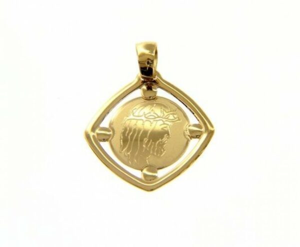 Ges in yellow gold weight 1.20 g.