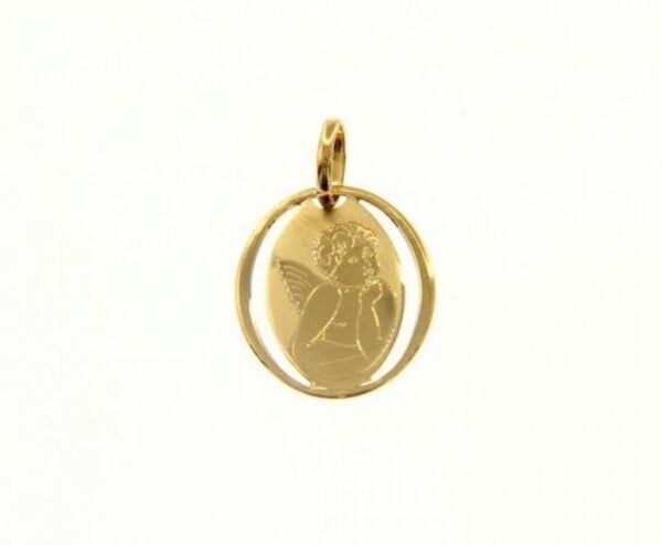 Yellow gold angel weight 0.70 g.