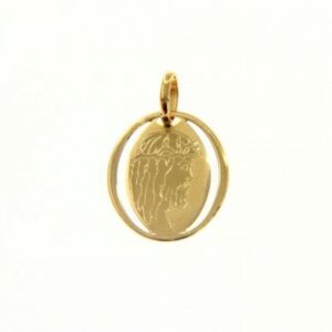 Ges in yellow gold weight 0.70 g.