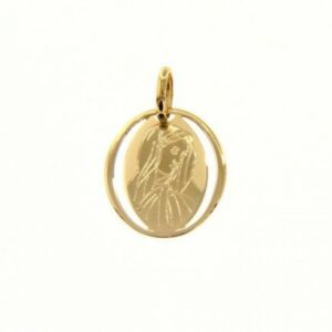 Madonna in yellow gold weight 0.70 g.