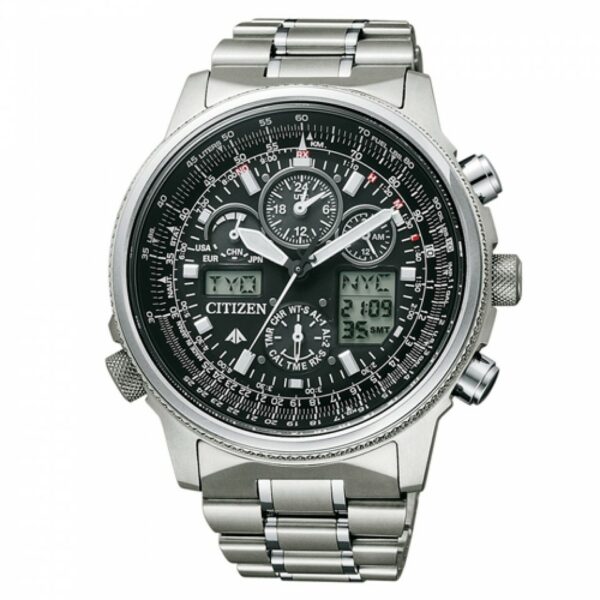 Cronografo Citizen Super Pilot Radiocontrollato Titanio Eco-Drive JY8020-52E