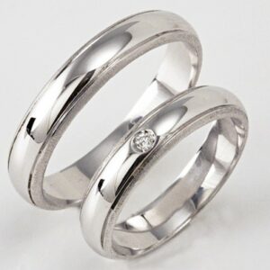 Pair of Polello 2139 wedding rings