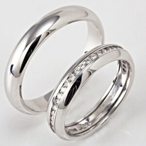 Pair of Polello 2156 wedding rings