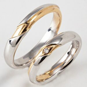 Pair of Polello 2330 wedding rings