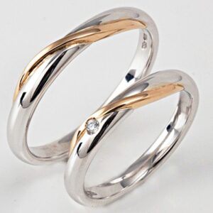 Pair of Polello 2331 wedding rings