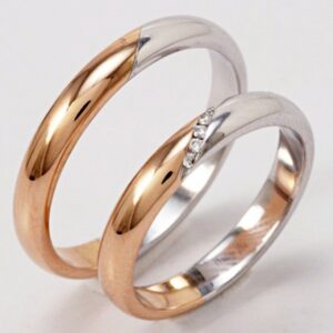 Pair of Polello 2337 wedding rings