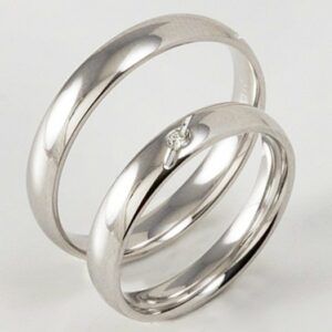 Pair of Polello 2449 wedding rings