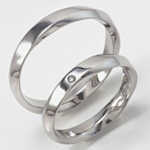 Pair of Polello 2503 wedding rings