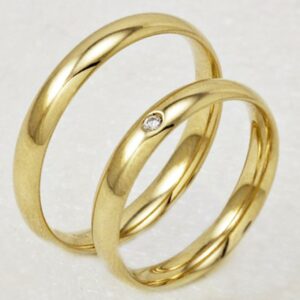 Pair of Polello 2506 wedding rings