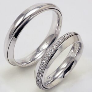 Pair of Polello 2546 wedding rings