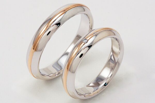 Pair of Polello superlight wedding rings 2560