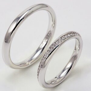 Pair of Polello 2615 wedding rings