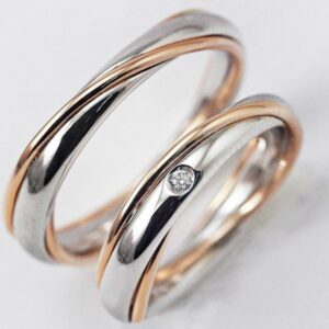 Pair of Polello 2692 wedding rings