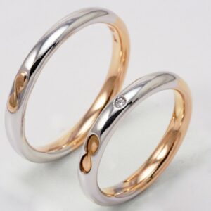 Pair of Polello 2710 wedding rings