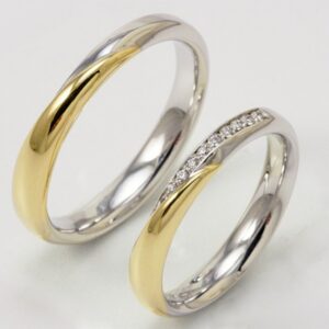 Pair of Polello 2839 wedding rings