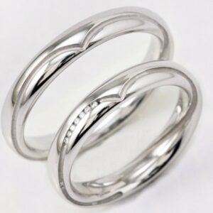 Pair of Polello 2840 wedding rings