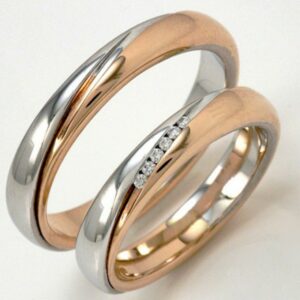 Pair of Polello 2888 wedding rings