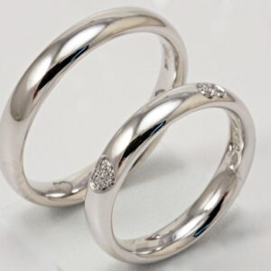 Pair of Polello 2889 wedding rings