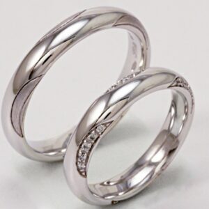 Pair of Polello 2896 wedding rings