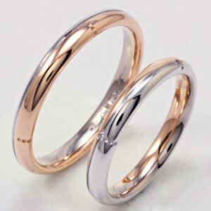 Pair of Polello 2987 wedding rings