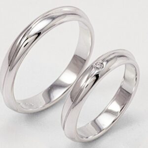 Pair of Polello 3069 wedding rings