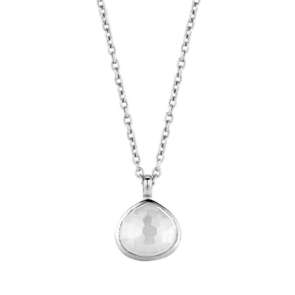 COLLANA TI SENTO MILANO IN ARGENTO E CRISTALLO ICED WHITE