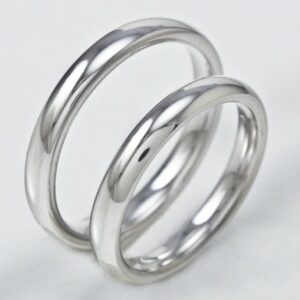 Comfortable wedding rings Unoaerre 3 mm white gold