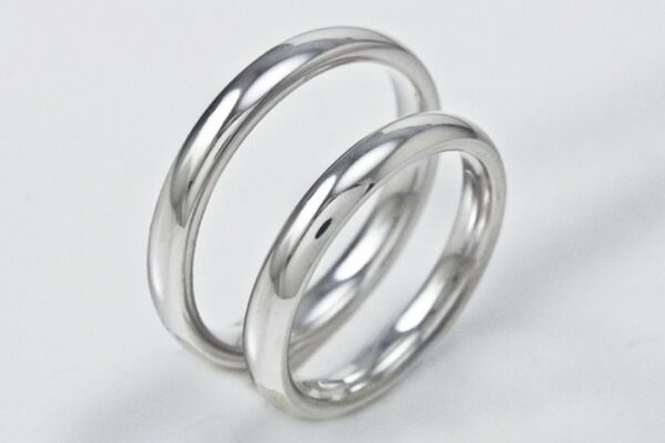 Comfortable wedding rings Unoaerre 3 mm white gold