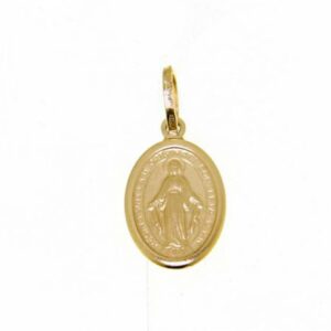 Miraculous Madonna in yellow gold weight 1 g.