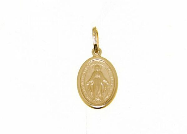 Miraculous Madonna in yellow gold weight 1 g.