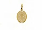 Madonna miracolosa in oro giallo peso 1.30 g