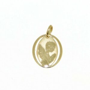 Yellow gold angel weight 0.70 g.