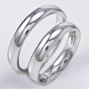 Comfortable wedding rings Unoaerre 4 mm white gold