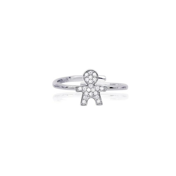 ANELLO BIMBO MABINA IN ARGENTO E ZIRCONI