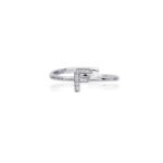 ANELLO INIZIALE MABINA IN ARGENTO E ZIRCONI