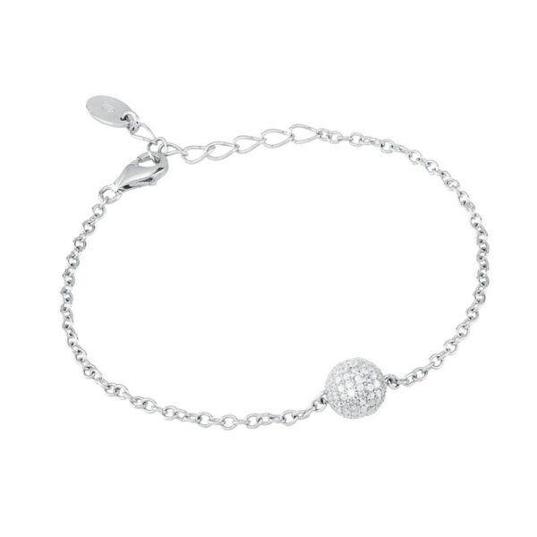 BRACCIALE PERLA MABINA IN ARGENTO E ZIRCONI