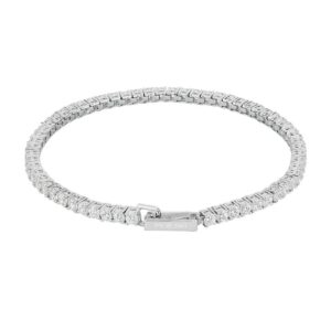 MABINA TENNIS BRACELET IN SILVER AND ZIRCONIA