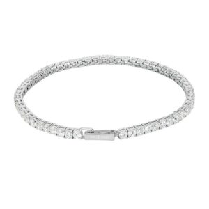 MABINA TENNIS BRACELET IN SILVER AND ZIRCONIA