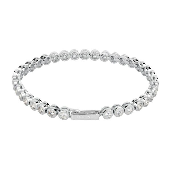 BRACCIALE TENNIS MABINA IN ARGENTO E ZIRCONI