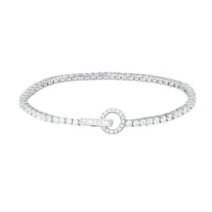 BRACCIALE TENNIS MABINA IN ARGENTO E ZIRCONI