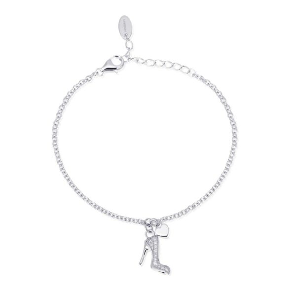 BRACCIALE TACCO 12 MABINA IN ARGENTO E ZIRCONI