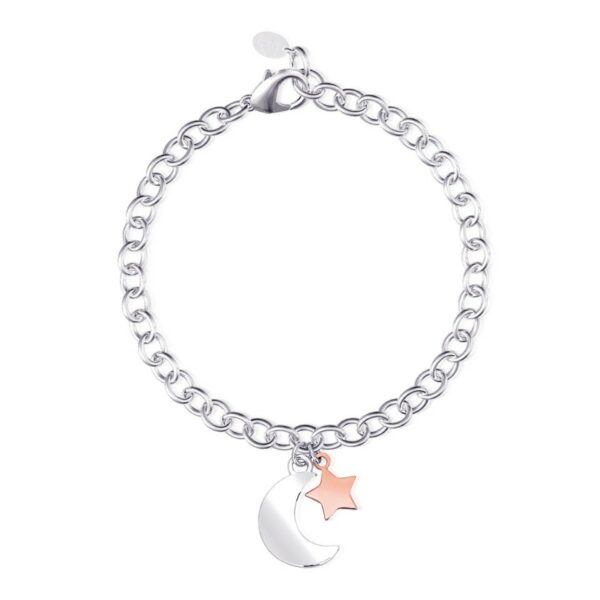 BRACCIALE LUNA MABINA IN ARGENTO