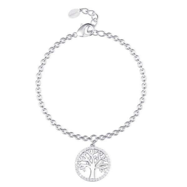 BRACCIALE ALBERO DELLA VITA MABINA IN ARGENTO E ZIRCONI