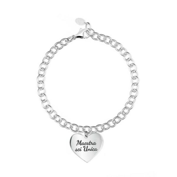 BRACCIALE MABINA IN ARGENTO MAESTRA SEI UNICA