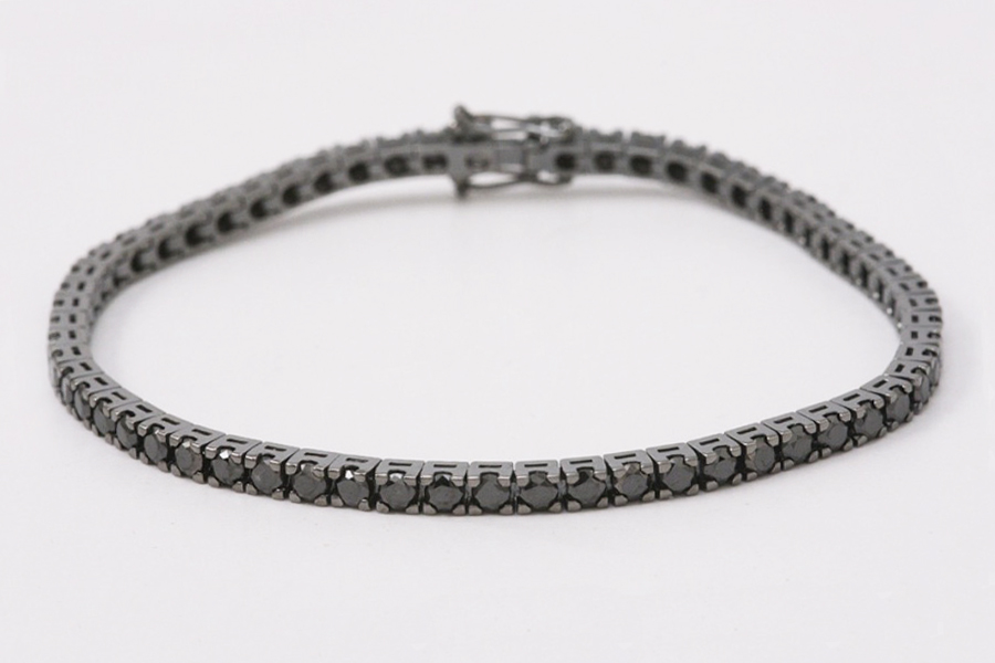 Tennis bracciale on sale uomo diamanti neri