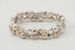 BRACELET PEARLS AND DIAMONDS CT. 0.15:XNUMX